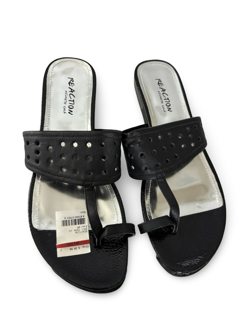 Women’s Kenneth Cole Ball Park Sandals Black Size 9.5M